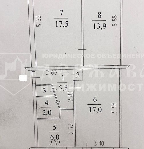 3-комнатная квартира, проспект Ленина 66Б