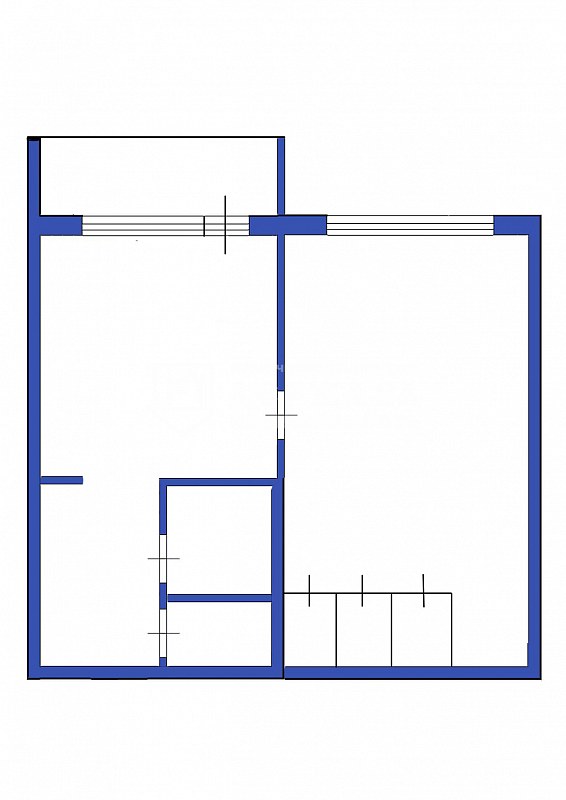 1-комнатная квартира, улица Лукиянова 2