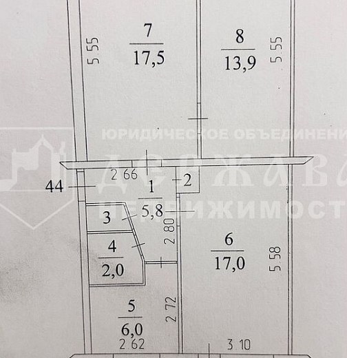 3-комнатная квартира, проспект Ленина 66Б
