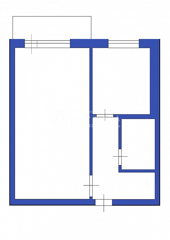 1-комнатная квартира, Инициативная улица,16В