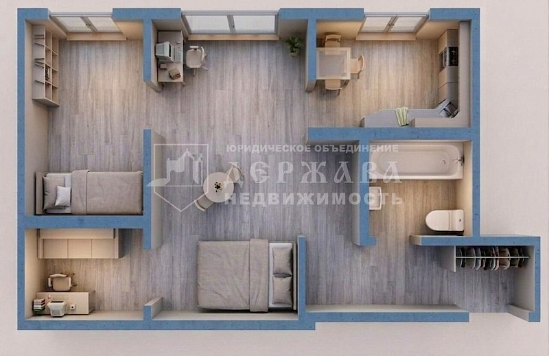 2-комнатная квартира, проспект Шахтёров,69