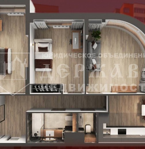 3-комнатная квартира, Октябрьский проспект 32Ак1
