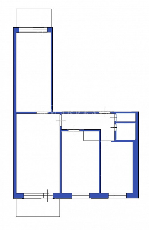 3-комнатная квартира, улица Сибиряков-Гвардейцев,17