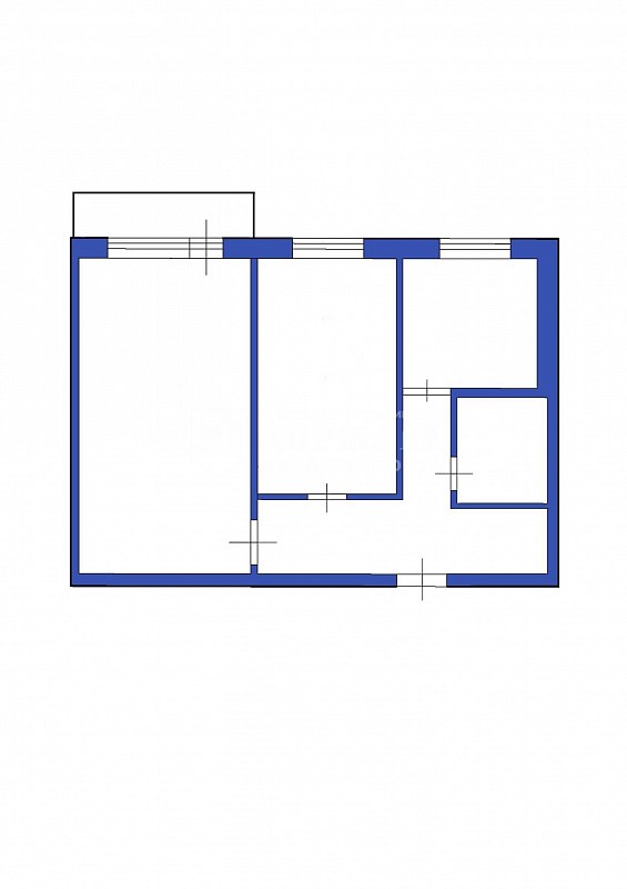 2-комнатная квартира, улица Комарова,20А